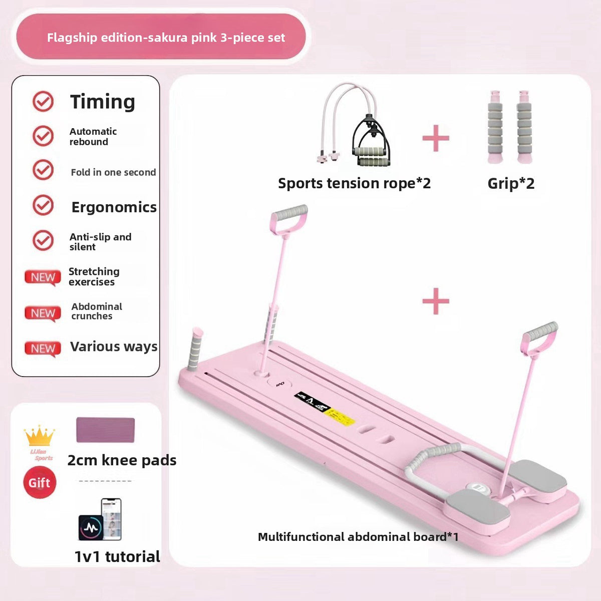 Multifunctional Foldable Fitness Abdominal Board